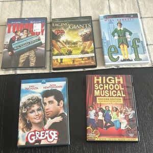 Set of 5 DVDs - multiple titles